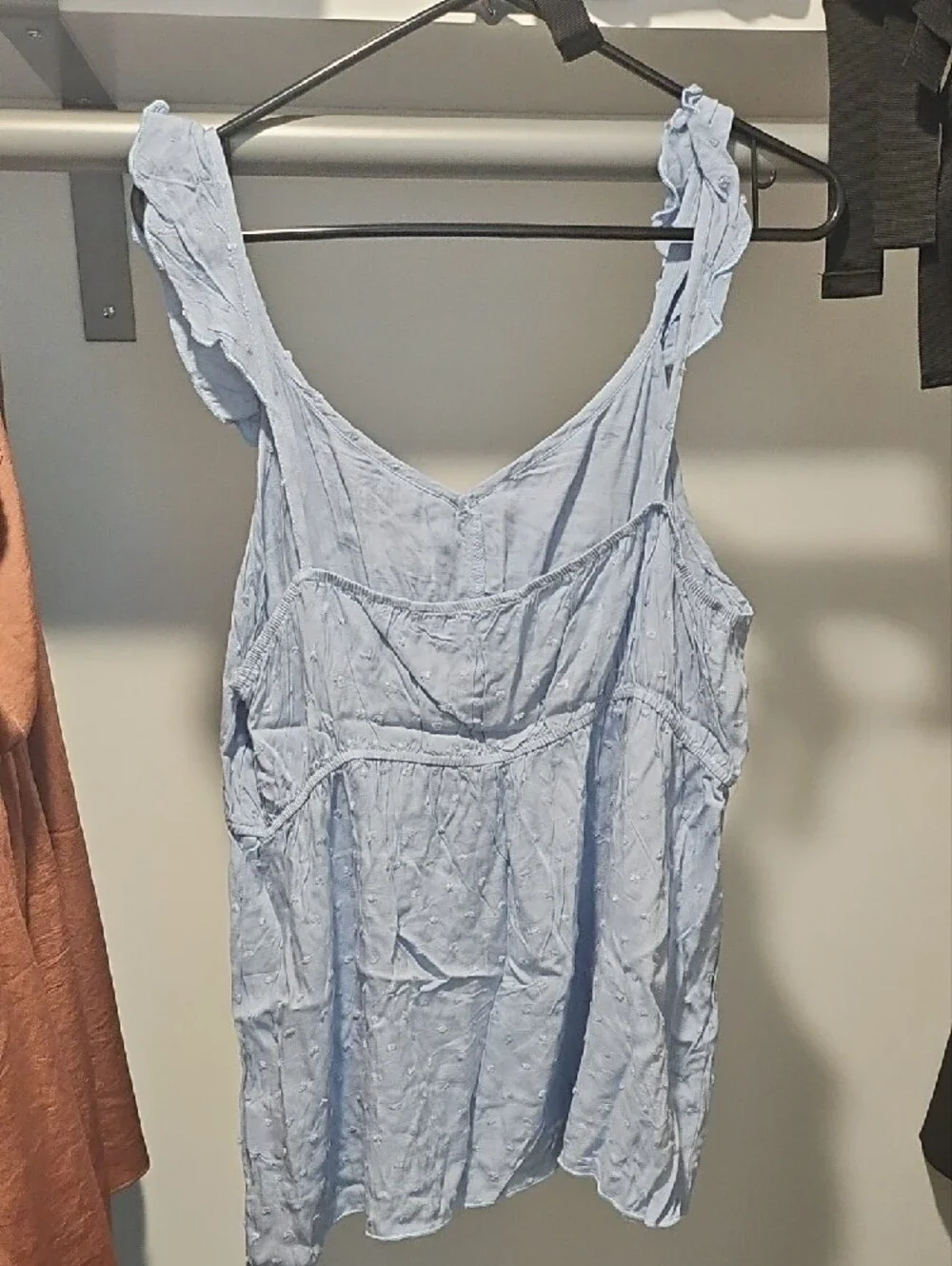 PatPat Light Blue Ruffle Tank Top - Picture 2 of 2